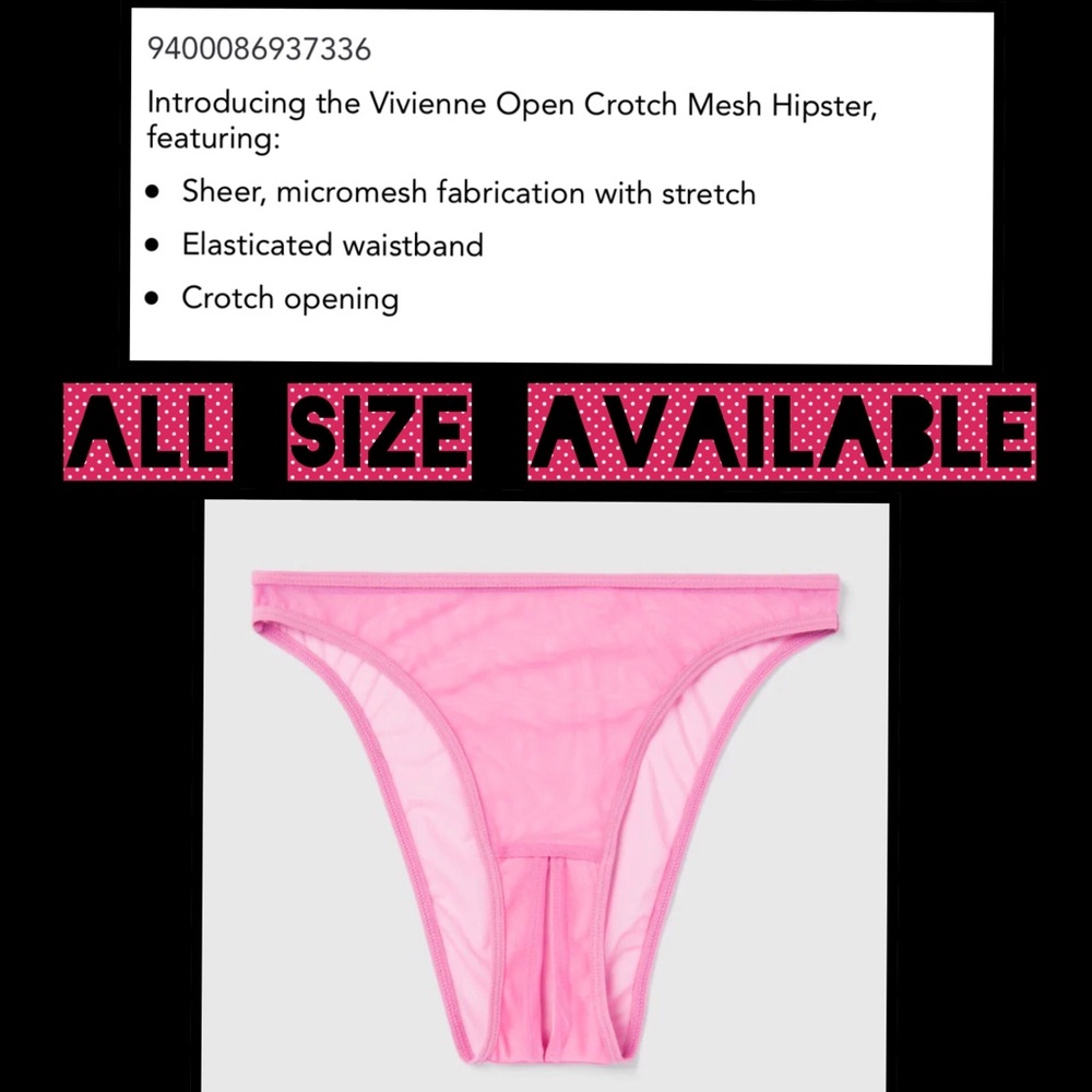 Crotchless panties